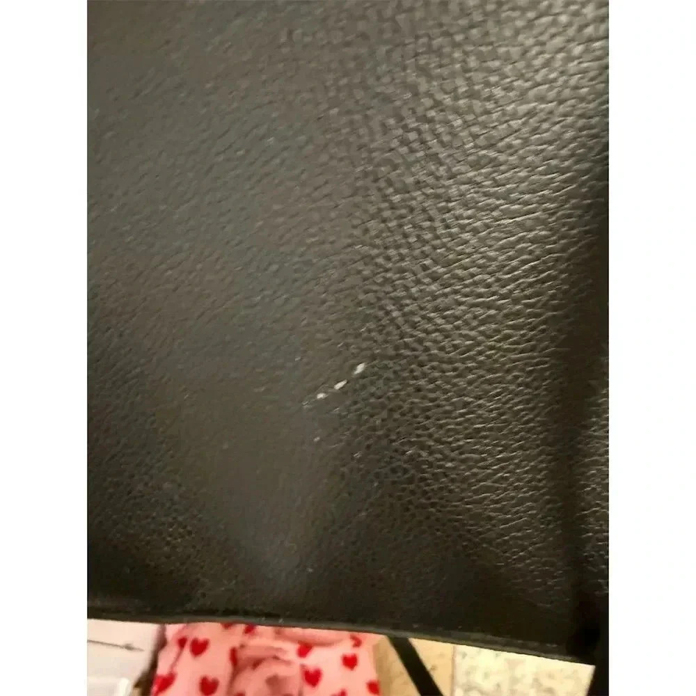 Anne Klein Women's Black Satchel Bag with Gold Horsebit Detail - Picture 6 of 12